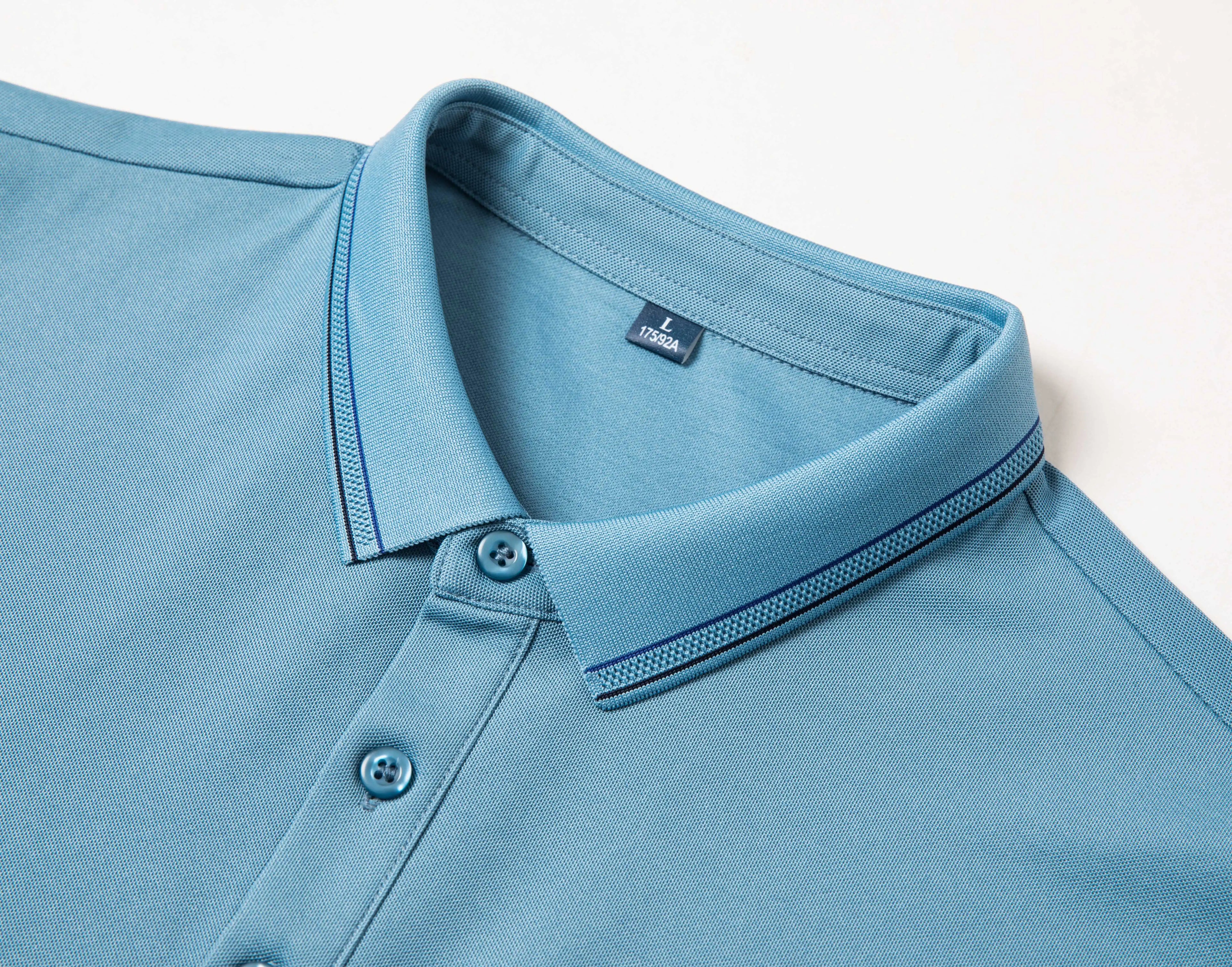 FLN Best Quality Custom New Design Logo Casual Wear Plain Short Sleeve Style Solid Pattern Men's Polo Shirts