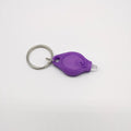 UV Mini Keychain LED Multicolor Flashlight Torch Light Lamp White and Purple Key Ring Light UV Flashlight Ultraviolet