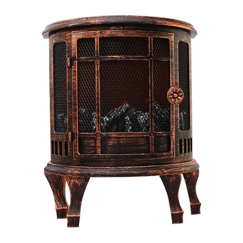 2021 New Fireplace Charcoal Fire Wind Lamp Brazier Ornaments Christmas Scene Decorations Window Decoration Home Decoration