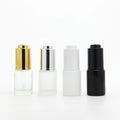 Low MOQ Fast Shipping 15ml 1/2oz Push Button Dropper Bottle Mini Serum Bottles with Skincare Packaging