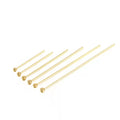 PVD Gold Plated Stainless Steel Smooth Loop Eye Pins Silver Tone Wire Head Pin for DIY Jewelry Jewelry Findings Components