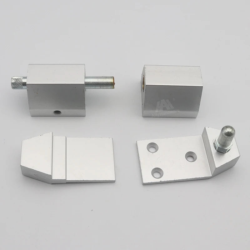 Modern Design Aluminum Pivot Hinge for Bedroom Kitchen Bathroom Folding Doors Hexagonal Decentrated Pivot Eccentric
