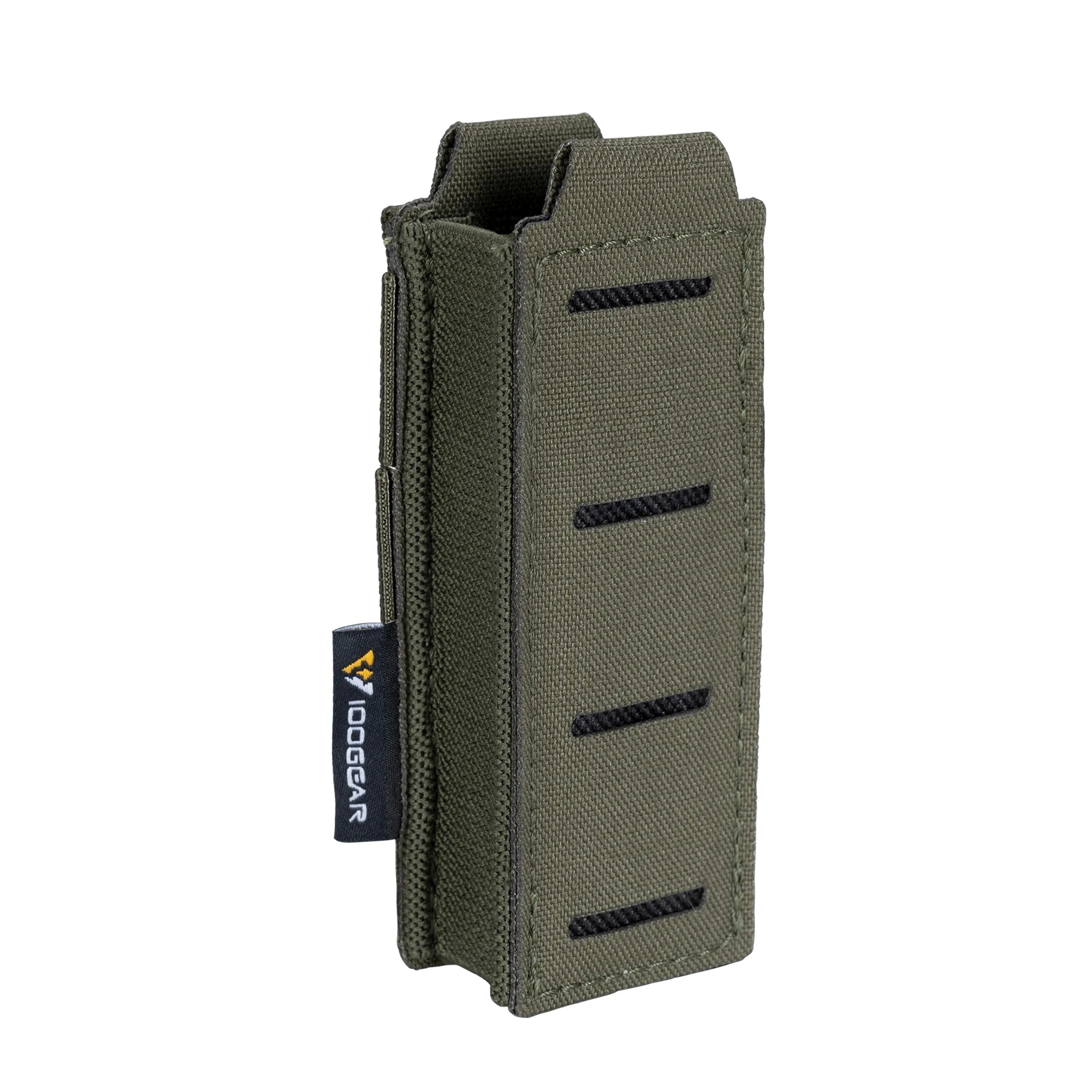 IDOGEAR Laser Cut Tactical Camo Single Mag Pouch Camo  Molle Tactical Magazine Pouch for 9mm Mags