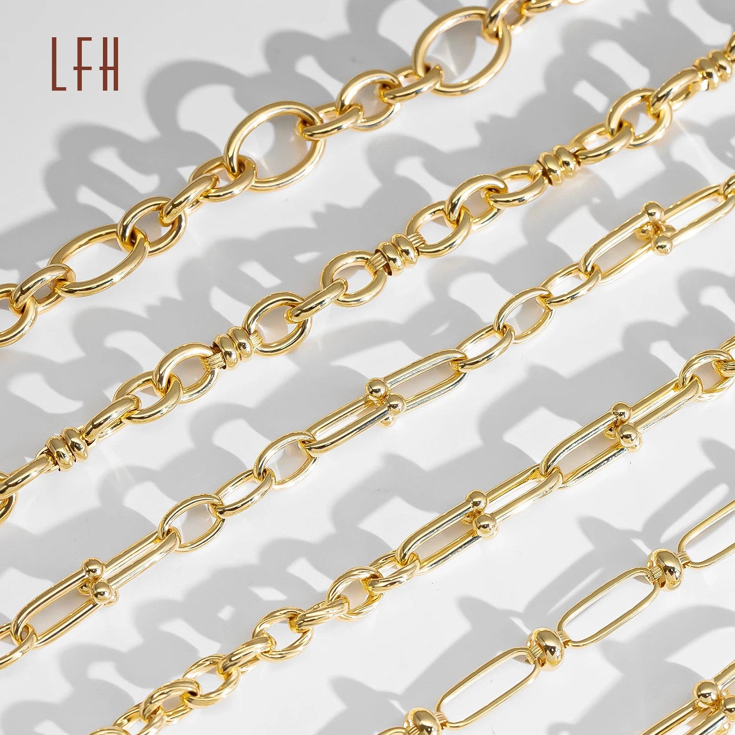 Wholesale 18K Real Pure Solid Gold Customized Hollow Chain Bracelet Oro 18k Original Gold Jewelry 18k Real