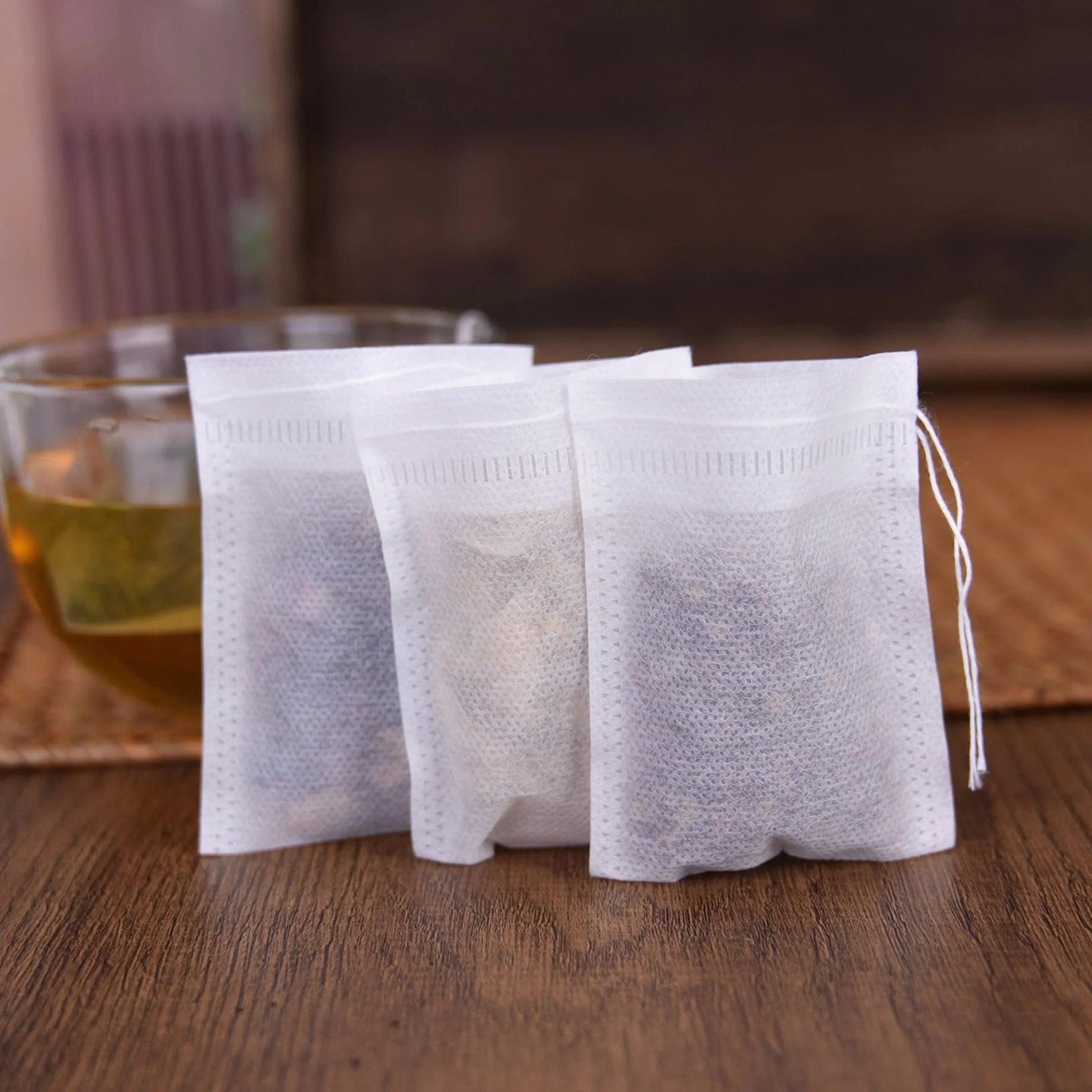 20*30cm Disposable Tea Bags Empty Filter Non-woven Fabrics Tea Bag with String