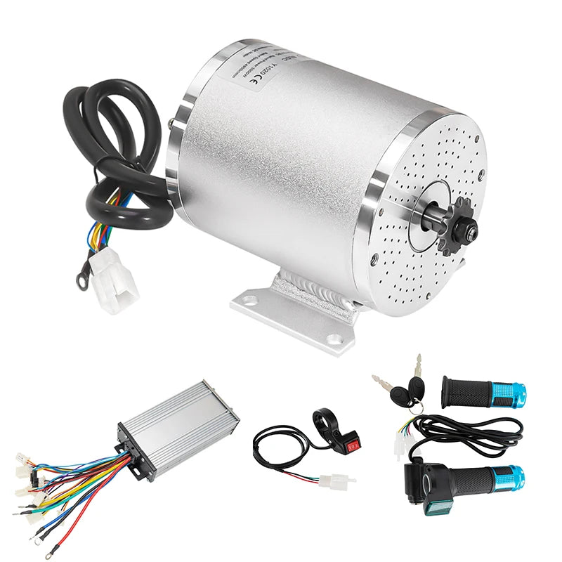 Kunray 1000W 3100rpm Brushless DC Motor with Controller High Speed 36V 48V Aluminum Material for Electric Scooter Go Kart Kits