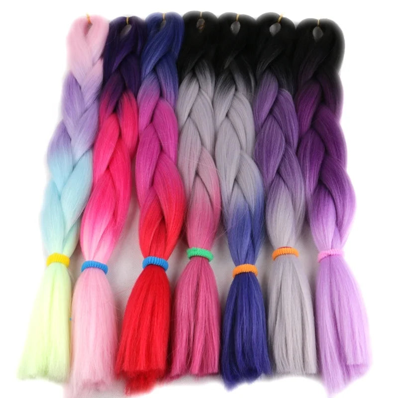 1 PACK Large Stock 200+ Colors for Jumbo Braid Synthetic Hair Extensions Jumbo Box Braids 24inch Harmony Hair MegaBDM