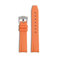 Rubber Watch Band Curved End 20mm Watch Strap Quick Release Sport Bracelet for Smart Watch Series