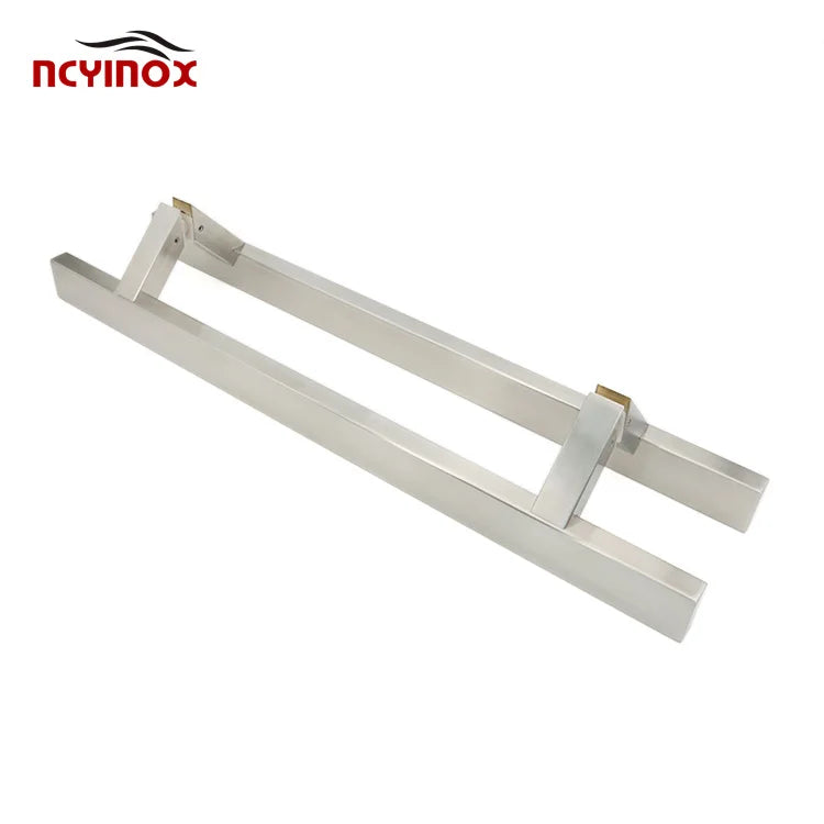 Factory Supply Square H Type Stainless Steel Long Pull Handles for Glass Door