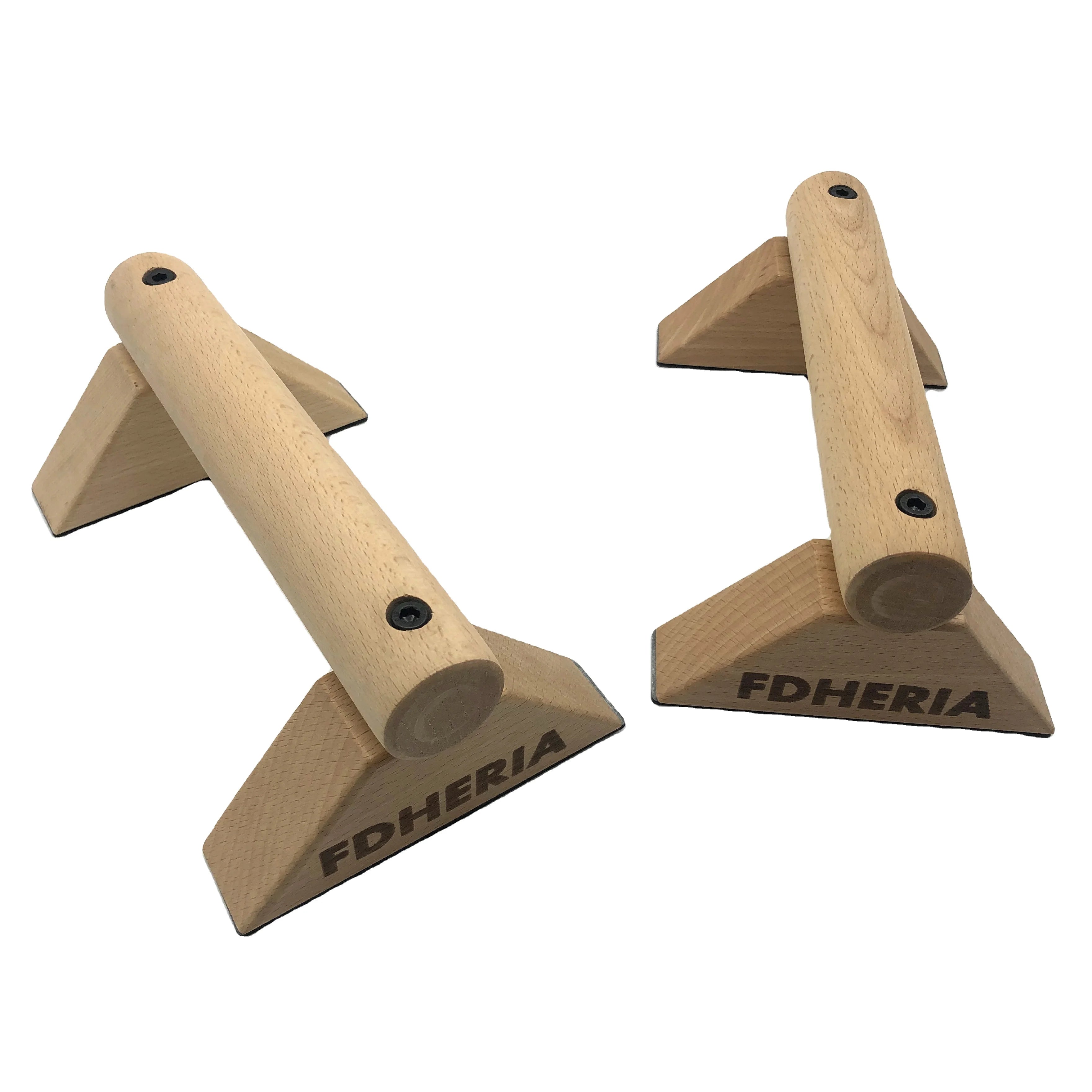 New Design Mini Parallel Bar Portable Gym Home  Fitness Equipment Push up -bar Wooden Pull up Dip bar Set