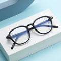2025 Cheap Price Blue Blocking Eyeglasses Flat Mirror Light Glasses Frame Rice Nail Frame Men and Women Computer Glasses 19237