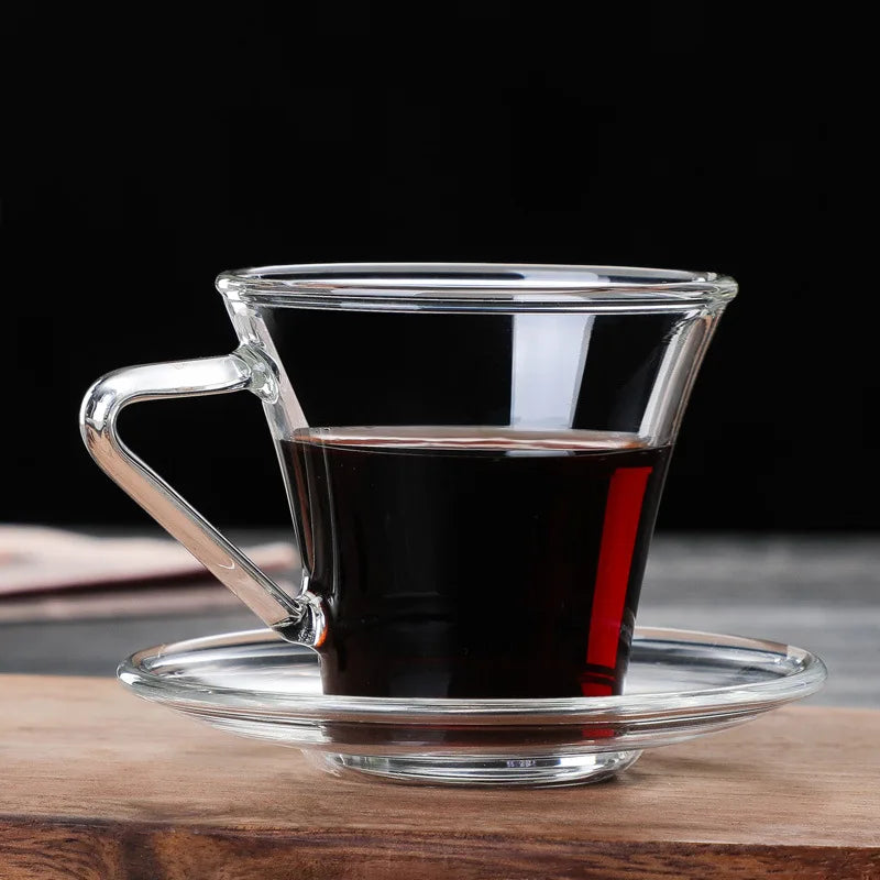 Modern Italian Style Simple High Borosilicate Glass Thickened Heat-resistant Back to School Milk Mug