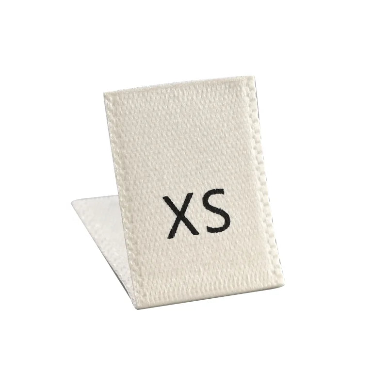 Quick Trade SMLXLXXL Neck Label Clothing Label Center Folding Woven Clothing Fabric Size Clothing
