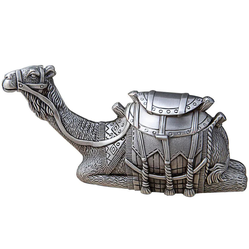 Metal 3D Exquisite Camel Pearl Box European Creative Personalized Animal Jewelry Box Household Desktop Ring Storage