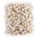 Trendy DIY 18K Gold Plated Waterproof Imitation Pearl Bead Chain CZ Material Hairpin Earring Charm Permanent Jewelry Accessories