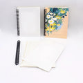 Luxury Custom A5 Hardcover Spiral Notebook Sublimation Printed Diary with Thread Sewing for Students