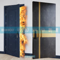 China Yohome Custom Villa Entrance Front Door Exterior Pivot Door Interior Wood Fireproof Business Apartment Hotel Fire Door