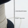 Wholesale Fine Sterling Silver Chain Roll 925 Jewelry Zircon Stones Tennis Chain Roll Chains for Men Heavy Necklace
