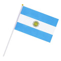 Customizable Small Hand Flag Argentina Flag Polyester Custom Waving Flag Outdoor