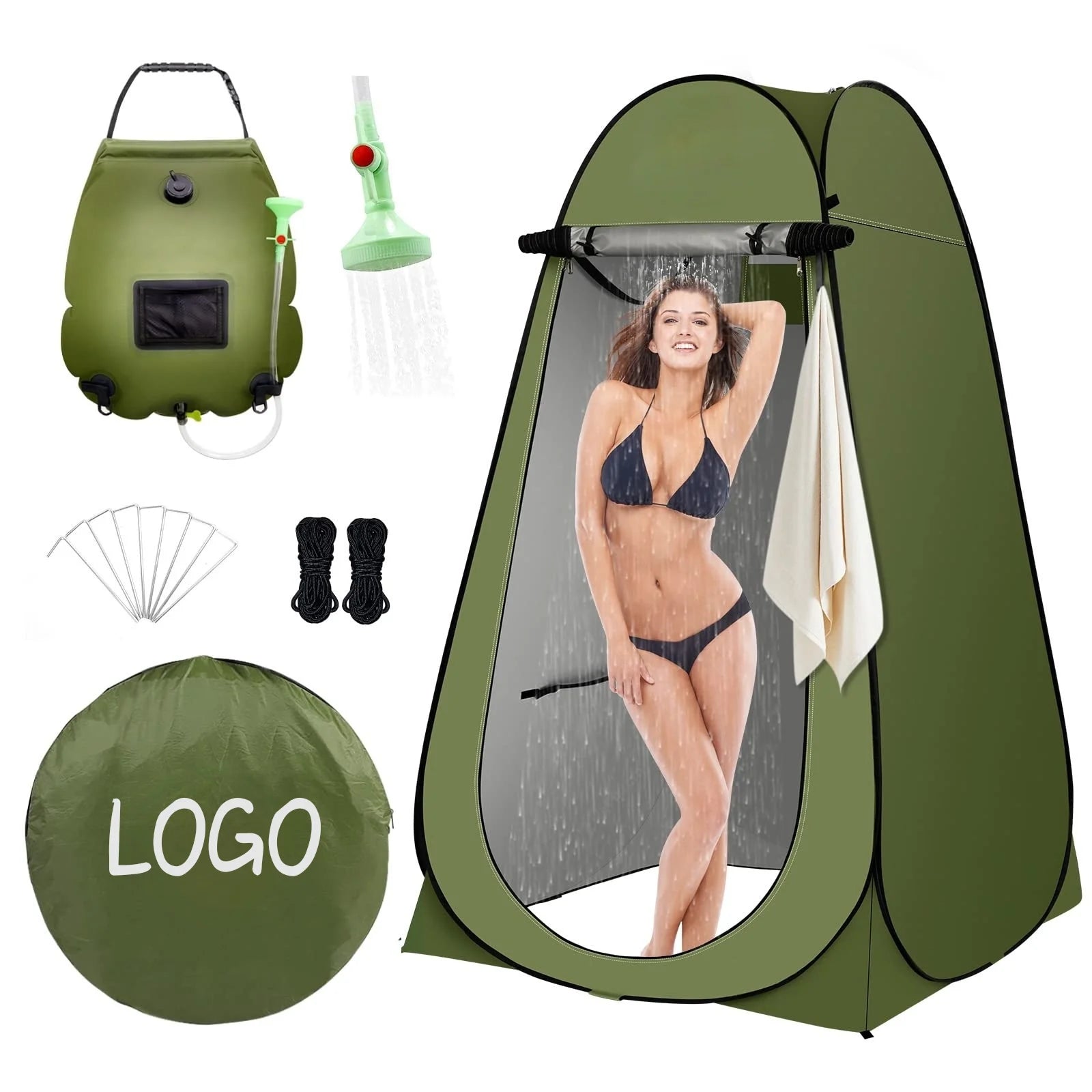 Instant Pop up Function for Shower Tents Easy to Build Foldable Sunshade Beach Outdoor Camping Tents and Changing Tents