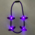 LED Glowing Bat Necklace Plastic Beads Battery Powered Valentine's Day Diwali Thanksgiving Christmas Ramadan Graduation Parties