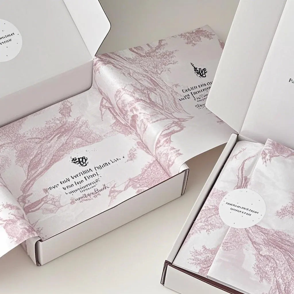 Translucent Tissue Paper with Custom Logo for Elegant Garment Presentation Sustainable  Acid-Free