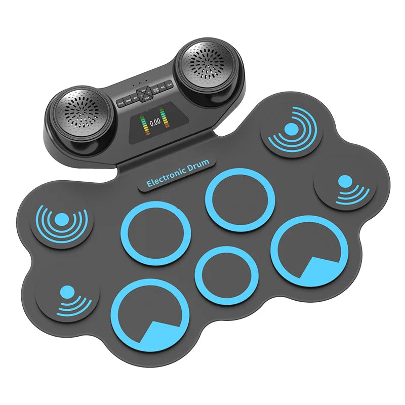 Foldable Electric Drums Electronic Drum Set Professional Roll up Portable Music Electric Drum Pad