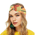 African Pattern Print Headband for Women Twist Style Salon Make up Hair Wrap Hair Band for Women Long Hair