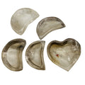 Wholesale Natural Smoky Quartz Heart Bowl Healing Crystal Moon Bowl For Decoration