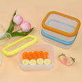 Reusable Silicone Folding Bowl Bpa Free Kitchen Silicone Storage Food Containers Kids Bento Lunch Box