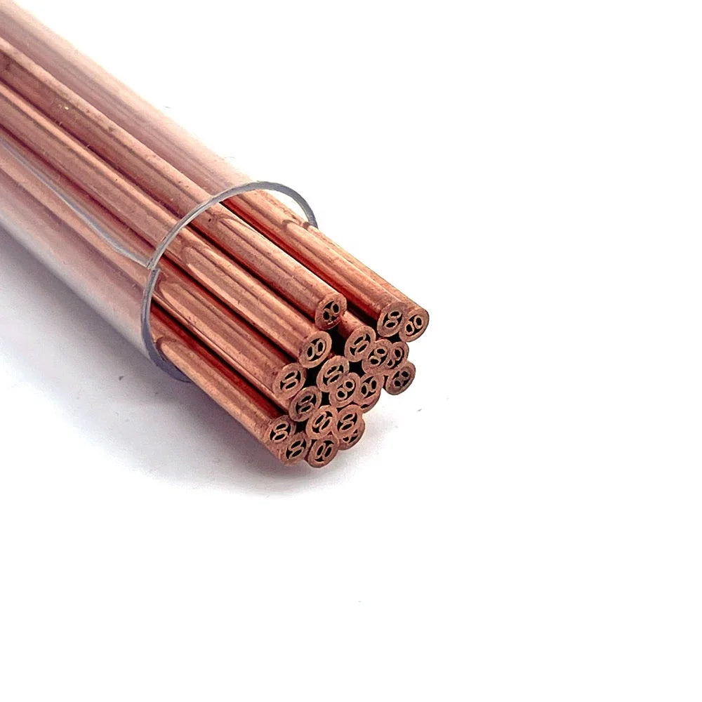WEDM Drilling Copper Electrode Tube 1.5/2.0/2.5/3.0mm 400mm Multi Hole 4holes Box for EDM Drilling Machine