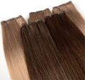 2024 Great Quality 12a Human Hair Extensions Genius Weft tangle No Shedding Russian Human Hair Genius Weft Hair Extensions