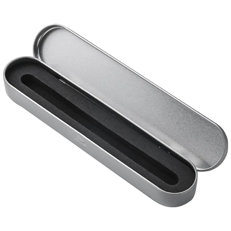 Custom logo Tinplate Box Creative Metal Pen Package Case Gift Pen Box