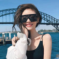 Hoe Sale Ladies Rimless Fashion Luxury Wholesale Oversized Polarized Custom Logo Women Sun Eyewear Shade Glasses 2022 Sunglasses