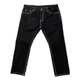 DENIMGUYS Custom Black Street Style 100% Polyester Men's Denim Jeans Embroidered Baggy Men Jeans