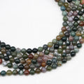 Natural Stone Indian Agate Beads Loose Round Gemstone Crystal Various Colors Precious Beads Jewelry for Making