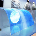 Skyline-4 4mm Outdoor Transparent Glass Adhesive Film LED Display  for Shops Window Glass Media Advertisingvideo Solutions