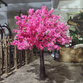 A-1553 Indoor Large Cherry Blossom Flower Artificial Tree Wedding Decoration Burgundy Cherry Blossom Tree 2 m