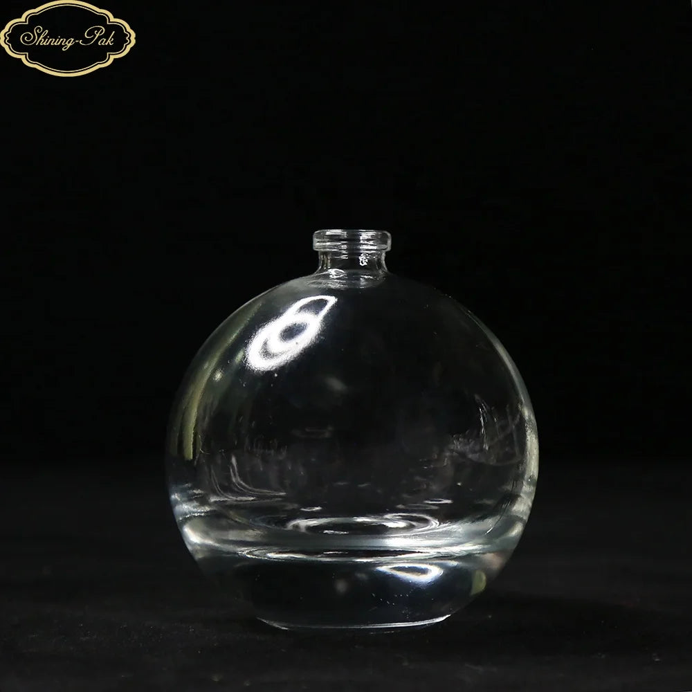 Free Sample Luxury Custom 100ml Round Empty Spray Perfume Glass Bottles 15mm Neck Size with Pump Sprayer for Skin Care Serum