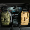 Outdoor Self-driving Hunting Seat Cover Bag Car Back Seat Organizer with 5 Tactical Accessories Molle Pouches Storage Bag