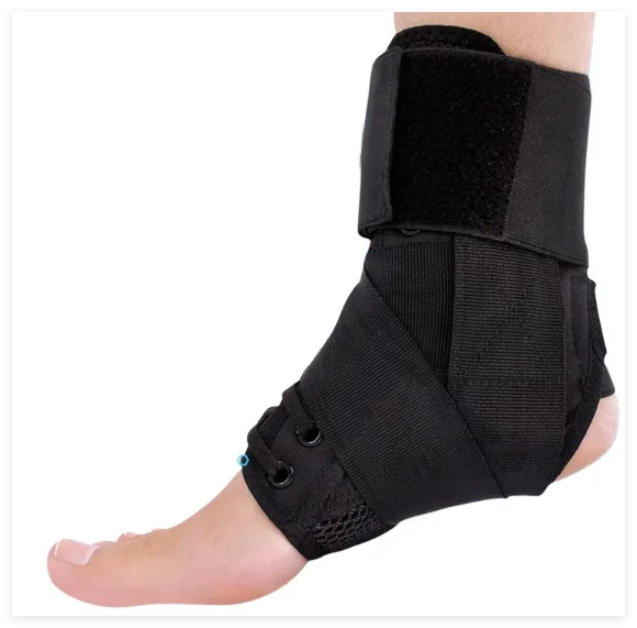 HKJD Adjustable Sprained Sport Ankle Stabilizer Lace up Ankle Brace Support for Women Men Running