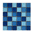Good Quality Cheap 306*306mm Blue Color Glazed Square Swimming Pool Tile Ceramic Mosaic