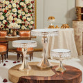 New Arrival Cake Stand Light Luxury Gold Metal Dessert Table Other Wedding Decoration Props