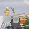 Spot 6ml 8ml Transparent Frosted Car Vent Perfume Bottle air Freshener Trailer Decoration