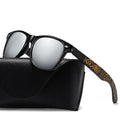 New Retro Polarized UV Handmade Engraved Plastic Frame Wood Bamboo Sun Glasses Wholesale Spring Temples Wooden Sunglasses