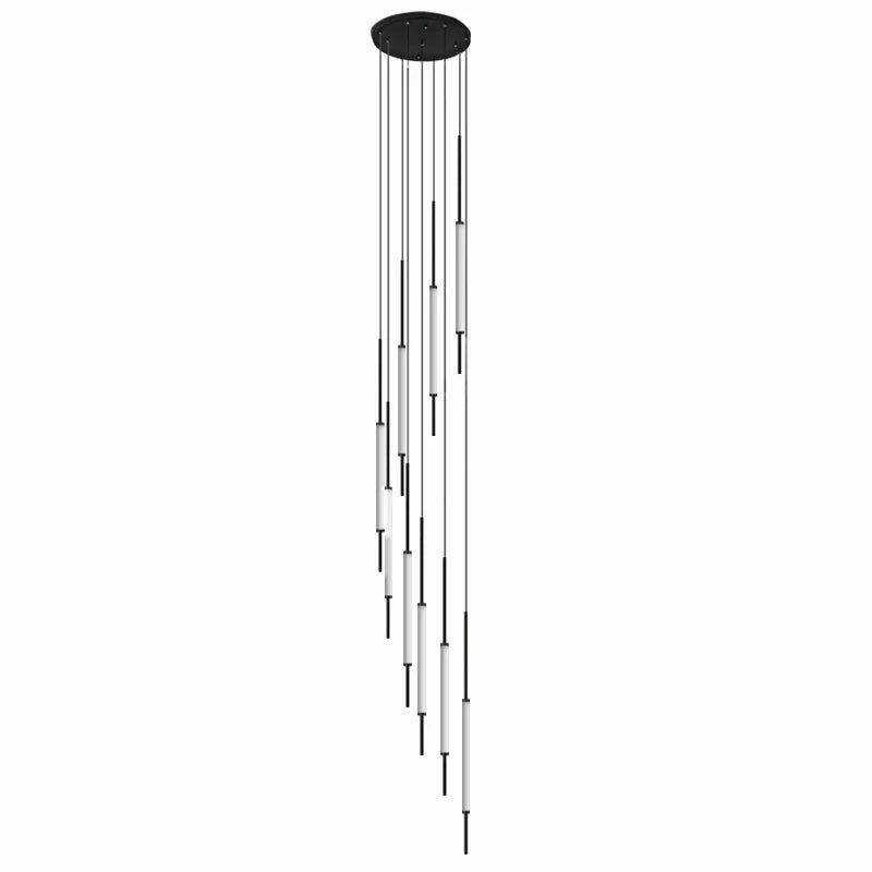 Stairway Long Chandelier Duplex Loft Villa Modern Simple Designer Loft Rotating Patio Minimalist Pendant Light