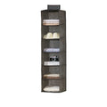 Hanging Closet Organizer and Storage 6-Shelf Closet Hanging Storage Shelves Grey Hanging Storage Box