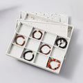 Nice Gray Velvet Rings Necklace 12 24 30 Compartments Jewelry Display Tray