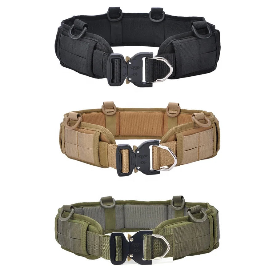 Tactical Battle Belt Universal Molle System Tactical Belts Quick Release for Shooting