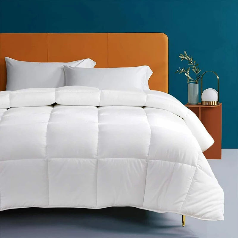 Luxury Blanket & Reversible Duvet Insert Set Ultra Comfortable Washable Polyester Filled Comforter for Hotel Bed Use